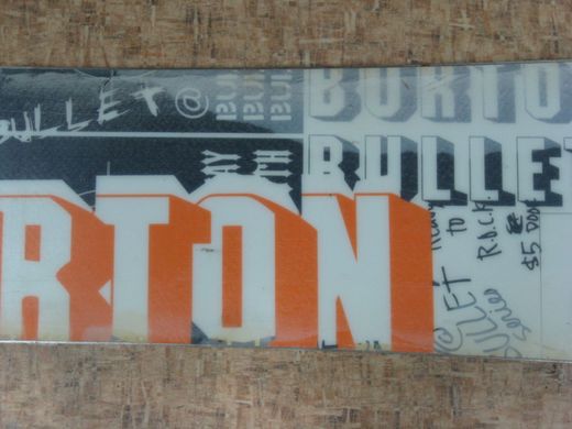 Дошка Burton Bullet (ростовка 159) ремонт, расклеенный скользяк