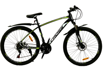 Велосипед Cross 26" Tracker 2022 Рама 17" black-yellow