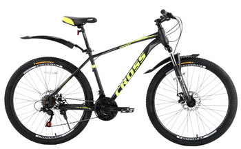 Велосипед Cross 29" Forest 2024 Рама-19,5" black-neon yellow