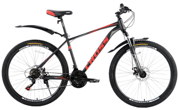 Велосипед Cross 29" Forest 2024 Рама-19,5" black-red