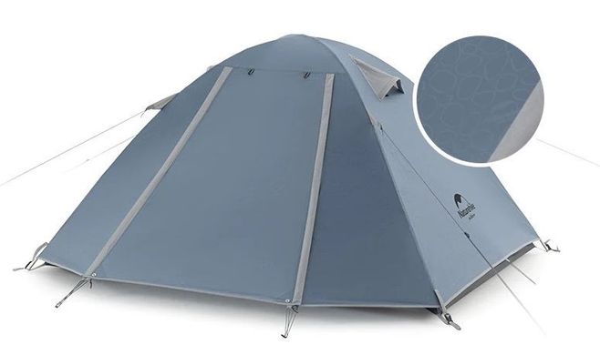 Палатка двухместная Naturehike P-Series NH18Z022-P, 210T/65D, темно-синяя