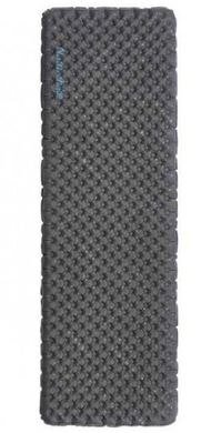 Надувний килимок надлегкий Naturehike CNH22DZ018, із мішком для надування, прямокутний чорний 196 см