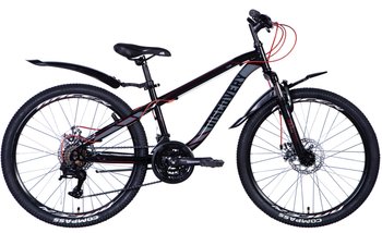 Велосипед 24" Discovery FLINT AM DD 2024 (чорний)