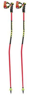 Палки лыжные Leki WCR GS Carbon 3D bright red-black-neonyellow 135 см
