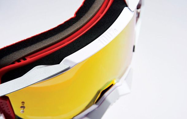 Мотоочки Ride 100% ARMEGA Goggle Lightsaber - Red Mirror Lens, Mirror Lens