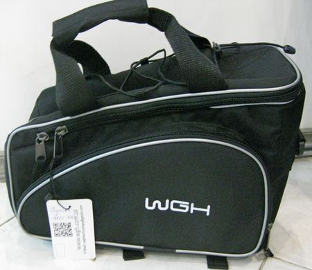 Сумка WGH на багажник чорний 10 літрів
