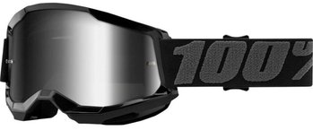 Мотоочки Ride 100% STRATA 2 Goggle Black - Mirror Silver Lens, Mirror Lens
