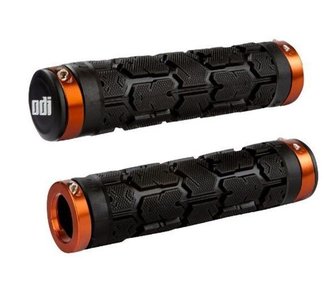 Гріпси ODI Rogue MTB Lock-On Bonus Pack Black w / Orange Clamps (чорні з помаранчевими замками)