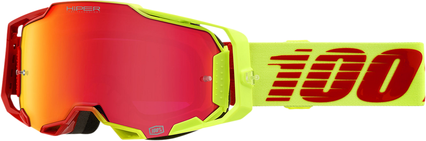 Мотоокуляри Ride 100% ARMEGA Goggle HiPER Solaris - Red Mirror Lens, Mirror Lens