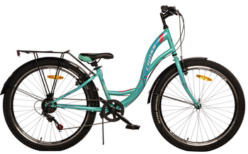 Велосипед Cross 26" Betty Рама-13" lightgreen-blue