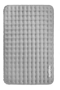 Надувной коврик двойной Naturehike NH19QD010, серый