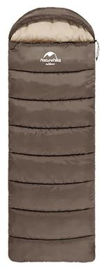 Спальный мешок Naturehike U150 NH20MSD07, (11°C), левый, коричневый