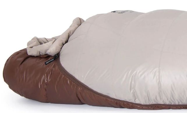 Спальный мешок с натуральным пухом Naturehike Snowbird NH20YD001, р-р L, коричневый 720 г