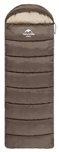 Спальный мешок Naturehike U150 NH20MSD07, (11°C), правый, коричневый