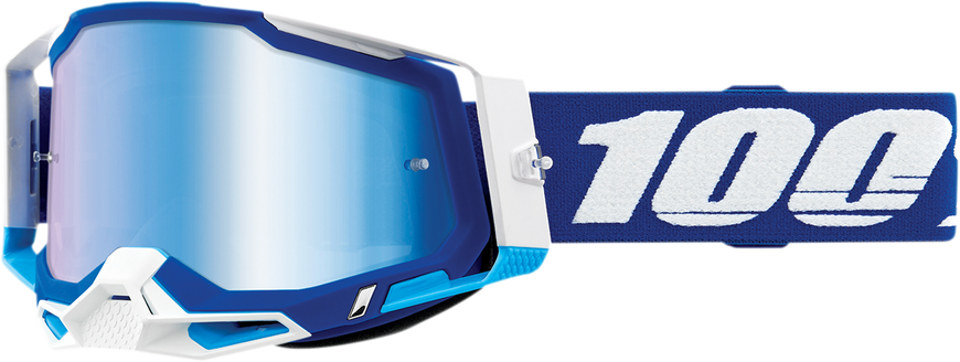 Мотоочки Ride 100% RACECRAFT 2 Goggle Blue - Mirror Blue Lens, Mirror Lens