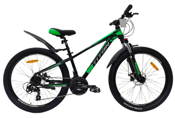 Велосипед Titan 26" FOX 2024 Рама-13" black-green