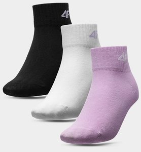 Шкарпетки 4F JUNIOR 3 пари білий, рожевий, блакитний, 36-38(р)
