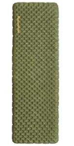 Надувной коврик сверхлегкий Naturehike CNH22DZ018, с мешком для надува, прямоугольный зеленый 196 см.