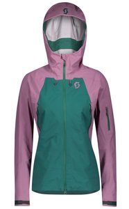 Куртка горнолыжная Scott W Explorair 3L cassis pink-jasper green - размер XS