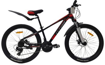 Велосипед Titan 26" FOX 2024 Рама-13" black-red