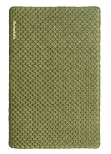 Надувной коврик сверхлегкий двойной Naturehike CNH22DZ018, с мешком для надува, прямоугольный зеленый 196 см