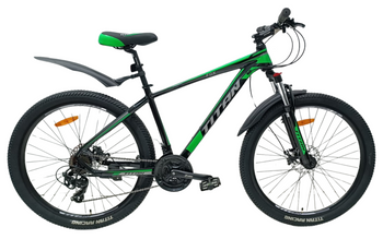 Велосипед Titan 27,5" FOX 2024 Рама-17" black-green