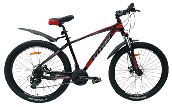 Велосипед Titan 27,5" FOX 2024 Рама-17" black-red