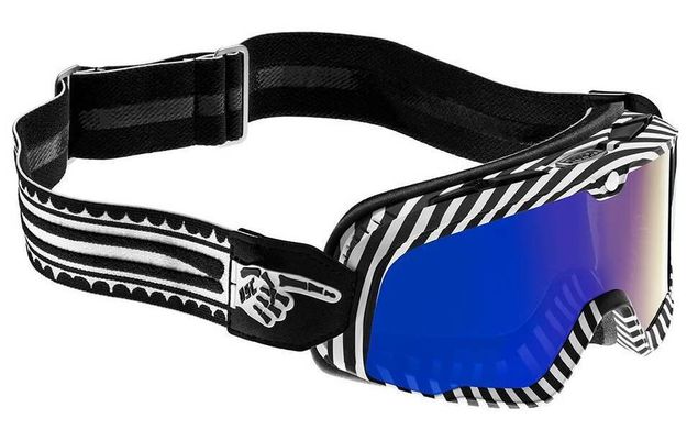 Мотоокуляри Ride 100% BARSTOW Goggle Death Spray - Mirror Blue Lens, Mirror Lens