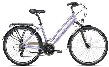 Велосипед 2023 Romet Gazela 26 2 фиолетово-белый 17 M
