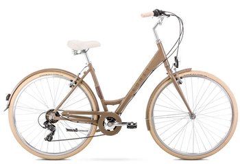 Велосипед Romet 2024 Sonata Eco шампань мат + кошик 20 L