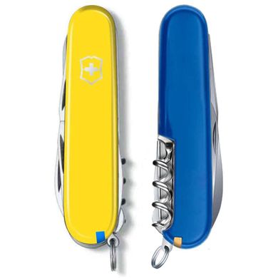 Нож складной Victorinox CLIMBER UKRAINE, желто-синий, 1.3703.8.2