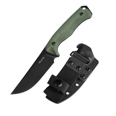 Нож фиксированный Ruike F186-MG, (11.8 см) D2 / Micarta зеленый