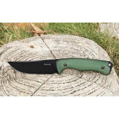 Нож фиксированный Ruike F186-MG, (11.8 см) D2 / Micarta зеленый