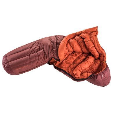 Спальний мішок Deuter Astro Pro 800 EL колір 5907 redwood-paprika лівий