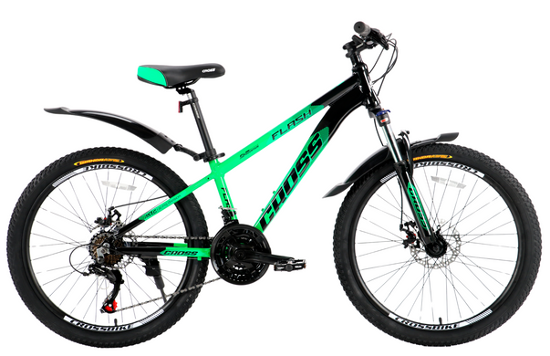 Велосипед Cross 26" Flash 2024 Рама-13" green-black
