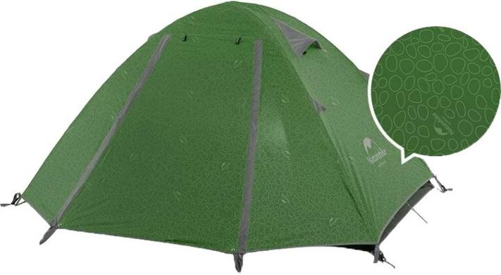 Палатка Naturehike P-Series NH18Z044-P, 210T65D, темно-зеленая