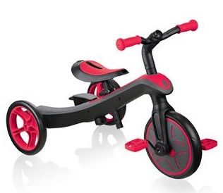 Велосипед Globber EXPLORER TRIKE 4в1, червоний, до 20кг, 3 колеса