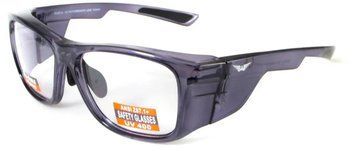 Окуляри під діоптрії Global Vision RX-T Gloss Black (clear) RX-able, прозорі в чорній напівпрозорій оправі