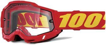 Окуляри 100% ACCURI 2 ENDURO MTB Goggle [Red], Dual Clear Lens