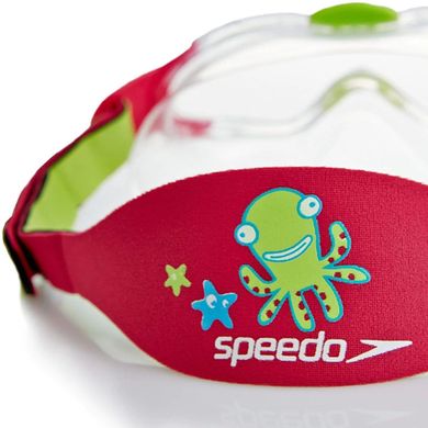 Очки для плавания Speedo SEA SQUAD MASK JU розовый, зеленый детские OSFM