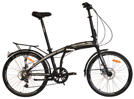 Велосипед VNC 2021' 24" LongWay EQ, V8A3-2438-BW, 38см, складний