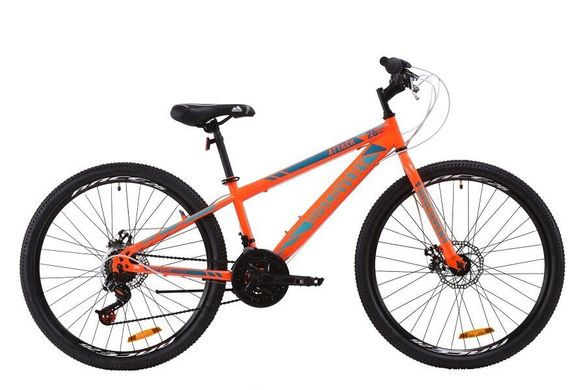 Велосипед Discovery 26 ATTACK DD рама-13" ST 2020, помаранчевий