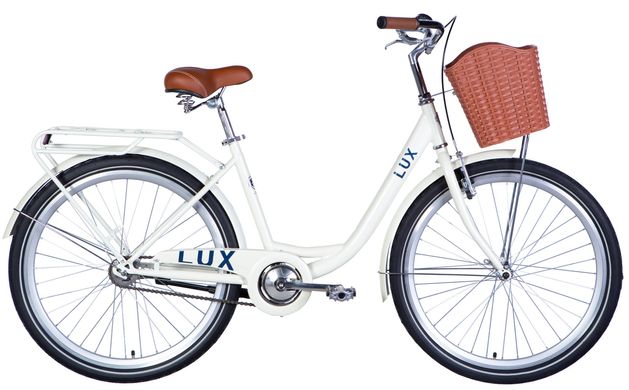 Велосипед 26" Dorozhnik LUX 2024 (слоновая кость)