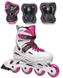 Роликовые коньки Rollerblade Fury Combo 2023 white-pink 36.5-40.5 1 из 3