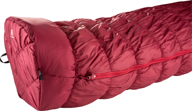 Спальний мішок Deuter Exosphere -6° L колір 5560 cranberry-fire правий