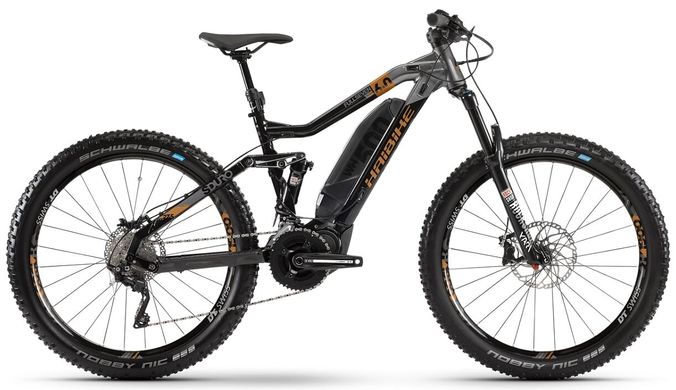 Велосипед Haibike SDURO FullSeven LT 6.0 500Wh 20 s. XT 27.5", рама M, чёрно-серо-бронзовый,
