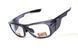 Окуляри під діоптрії Global Vision RX-T Gloss Black (clear) RX-able, прозорі в чорній напівпрозорій оправі 2 з 6