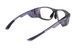 Окуляри під діоптрії Global Vision RX-T Gloss Black (clear) RX-able, прозорі в чорній напівпрозорій оправі 6 з 6