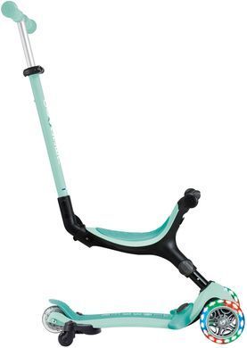 Самокат Globber GO UP ACTIVE 360 м'ятний, до 20/50кг, 1+, колеса світяться