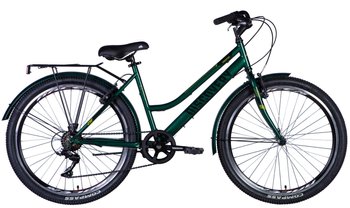 Велосипед ST 26" Discovery PRESTIGE WOMAN Vbr с багажником задн. St с крылом St 2024 (зеленый)